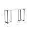 Martha Stewart 23.5 in. D X 47.25 in. W X Glass, Steel, Clear Top/Oil Rubbed Bronze Frame XU-DK-1-BK-MS - alternate 6